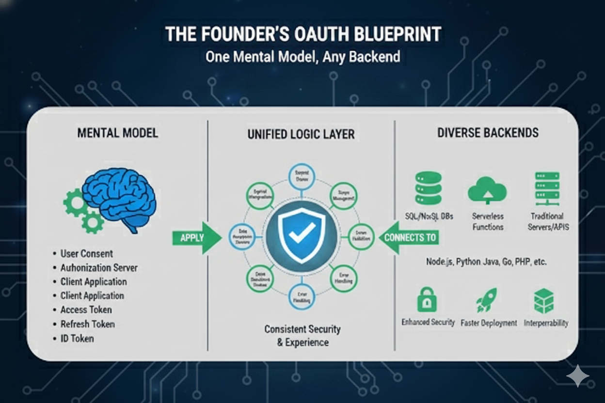 The Founder’s OAuth Blueprint: One Mental Model, Any Backend