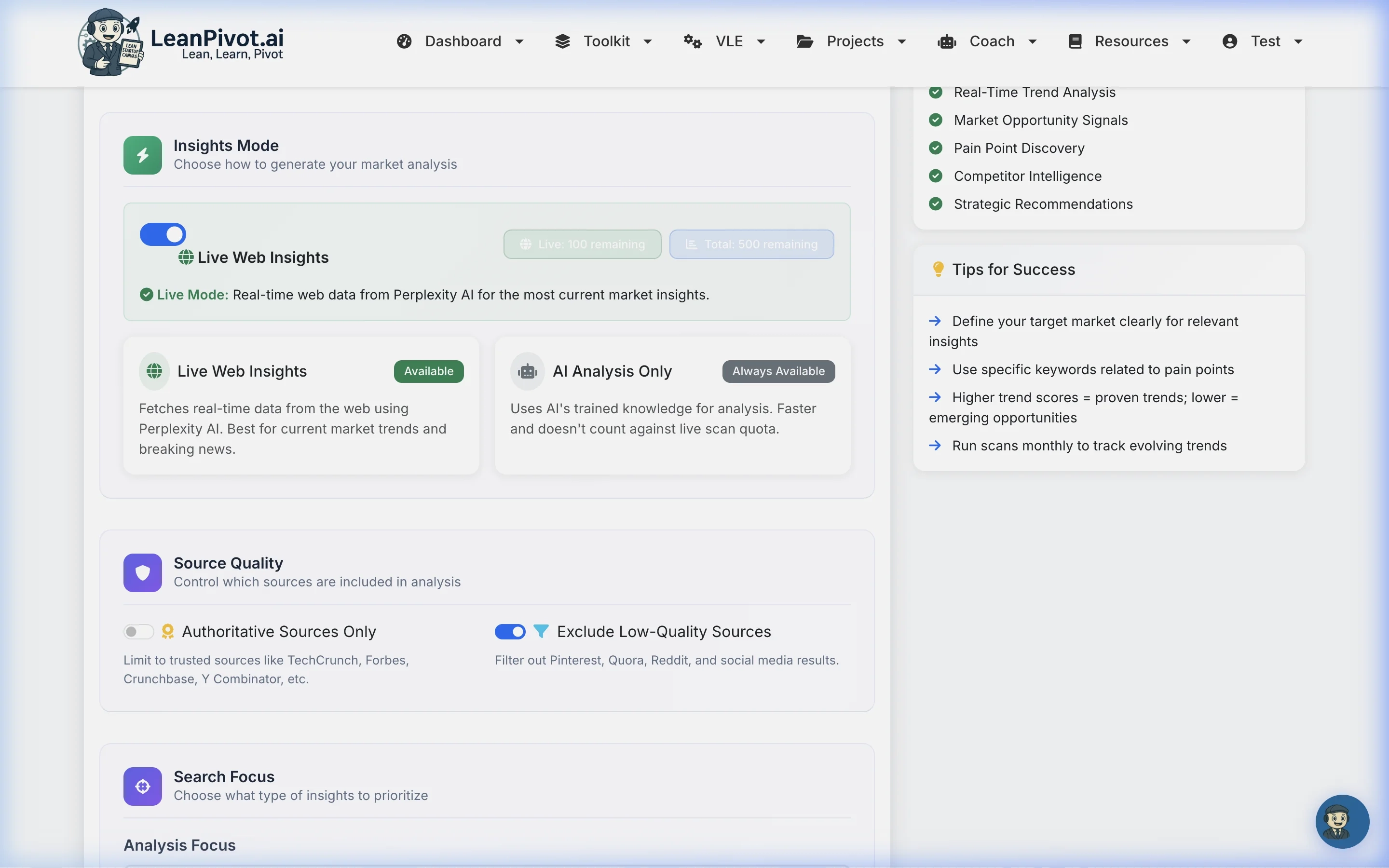 Select Your Industry & Focus